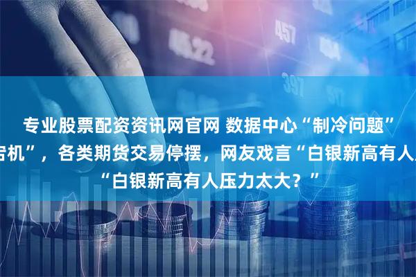 专业股票配资资讯网官网 数据中心“制冷问题”，芝商所“宕机”，各类期货交易停摆，网友戏言“白银新高有人压力太大？”
